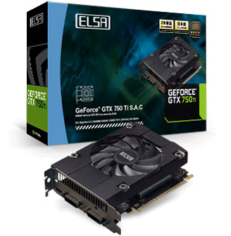 ELSA GeForce GTX 750 Ti 2GB S.A.C GD750-2GERT [PCIExp 2GB]