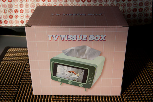 大人気 テレビ型ティッシュボックス